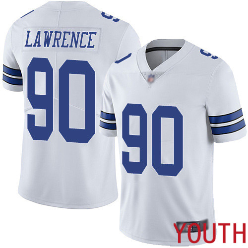 Youth Dallas Cowboys Limited White DeMarcus Lawrence Road #90 Vapor Untouchable NFL Jersey